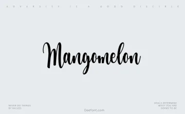 Mangomelon Font