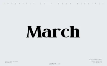 March Font