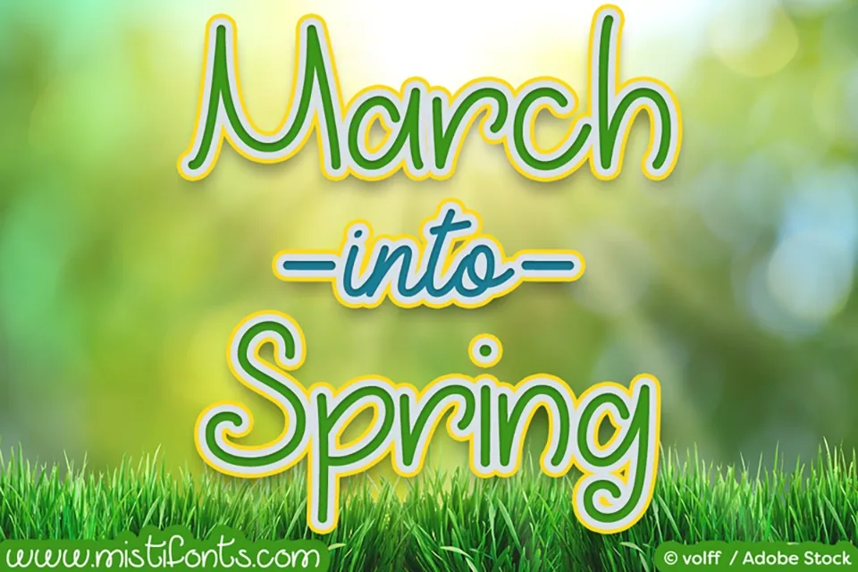 March Into Spring Font