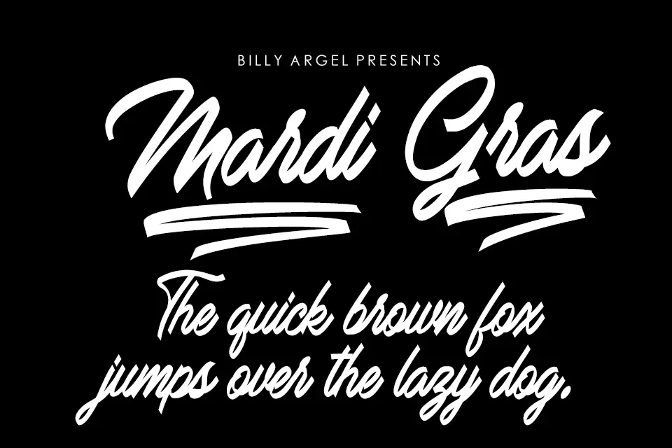 Mardi Gras Font