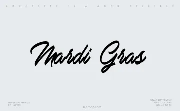 Mardi Gras Script Font