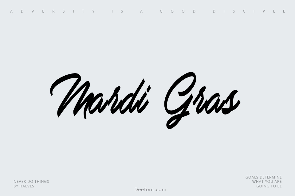 Mardi Gras Font