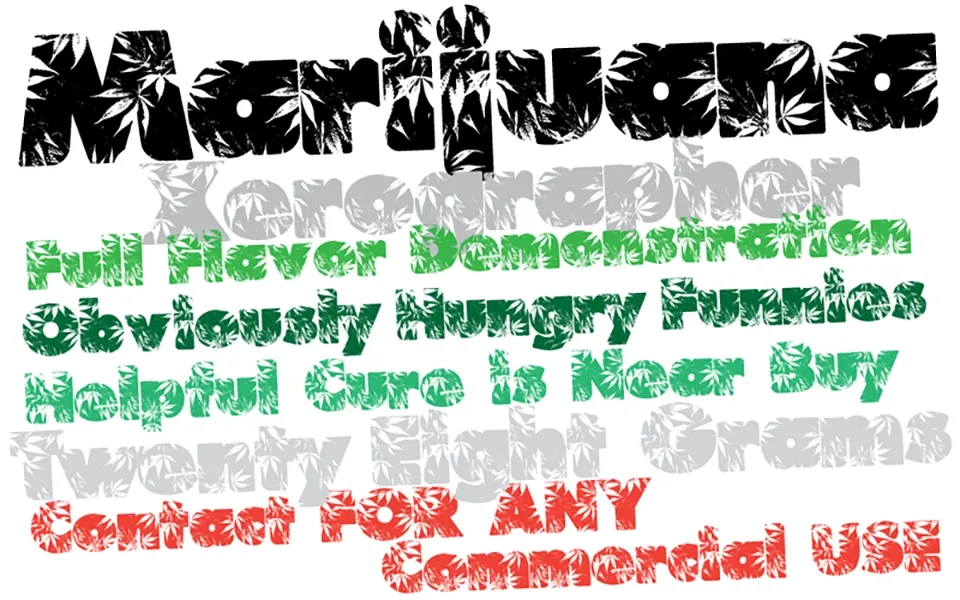 Marijuana Font