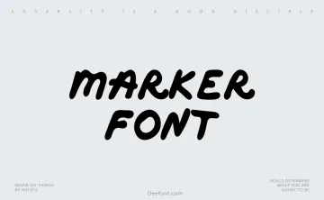 Marker Font Font