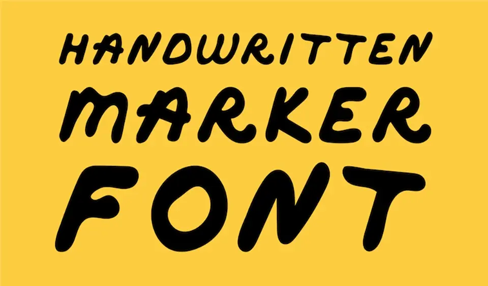 Marker Font Font