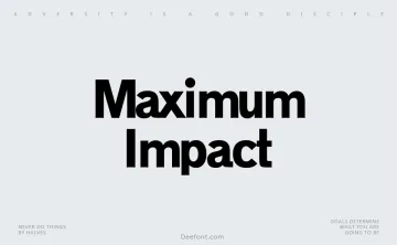 Maximum Impact Font