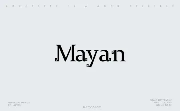 Mayan Font