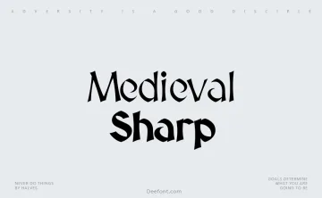Medieval Sharp Font