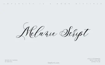 Melanie Script Font