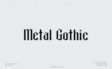 Metal Gothic Font