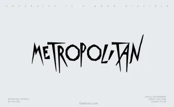 Metropolitan Font