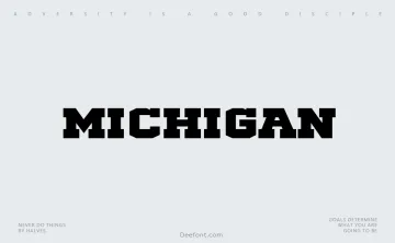 Michigan Font