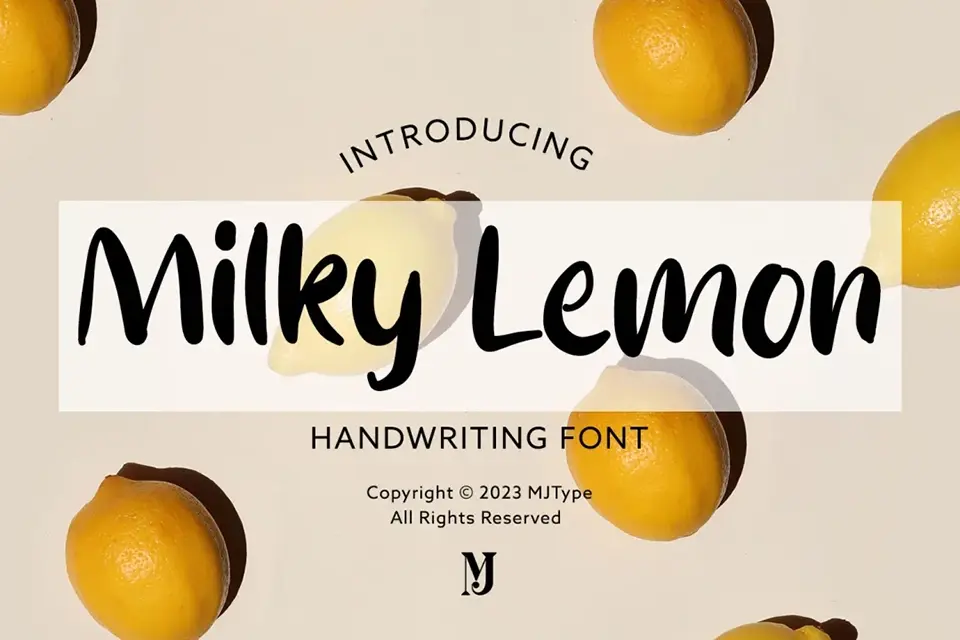 Milky Lemon Font