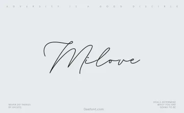 Milove Font
