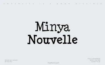 Minya Nouvelle Font