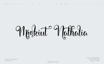 Miskiut Nathalia Font