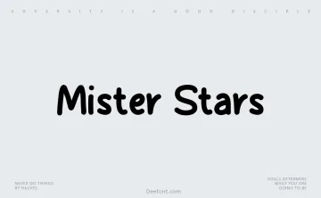 Mister Stars Font
