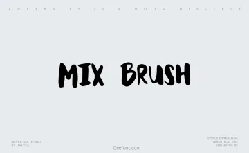 Mix Brush Font