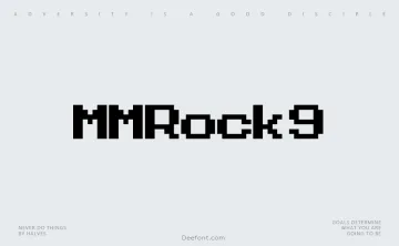 MMRock9 Font