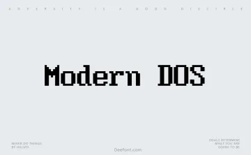 Modern DOS Font