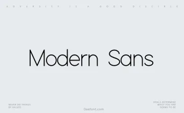 Modern Sans Font