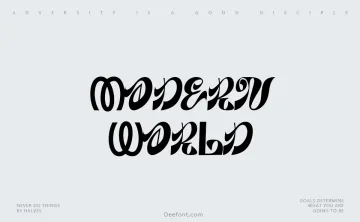 Modern World Font