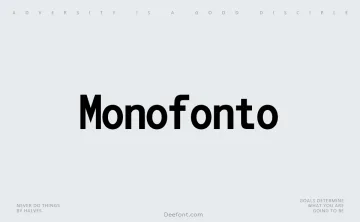 Monofonto Font