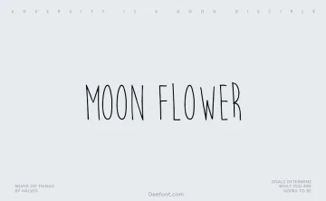 Moon Flower Font