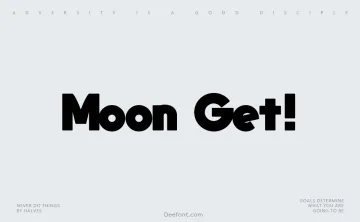 Moon Get! Font