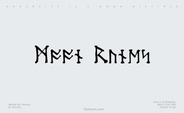 Moon Runes Font