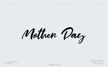 Mother Day Font