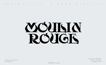 Moulin Rouge Font