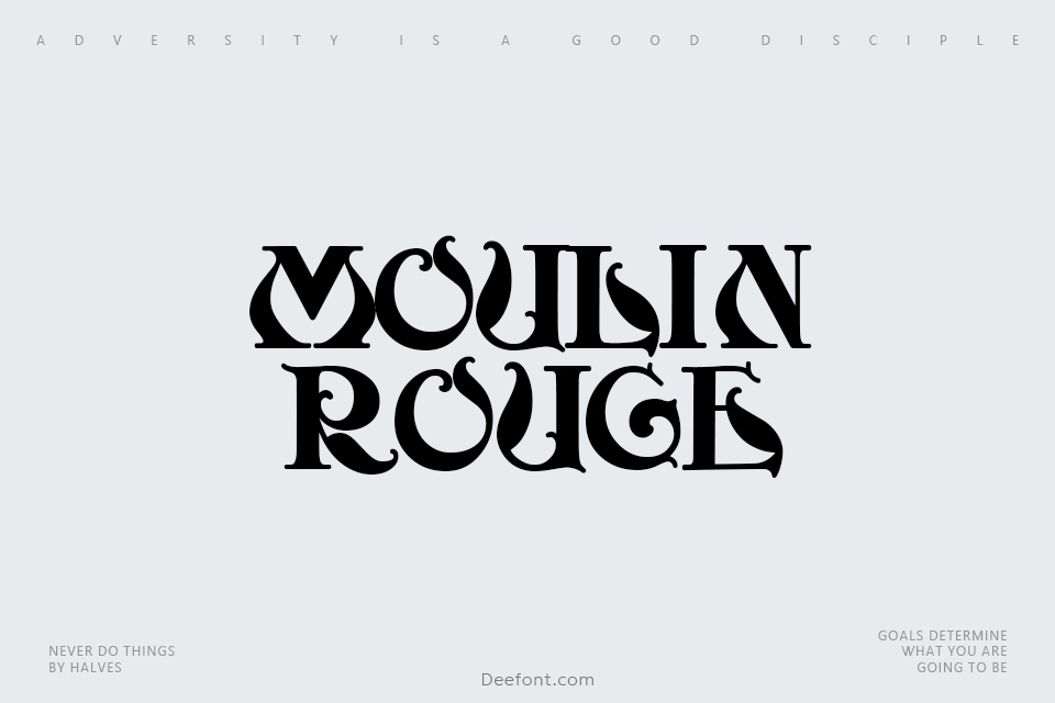 Moulin Rouge Font