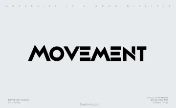 Movement Font