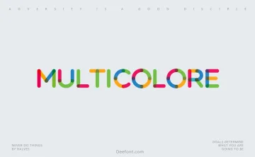 Multicolore Font