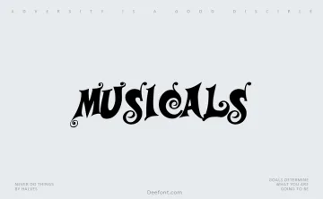 Musicals Font