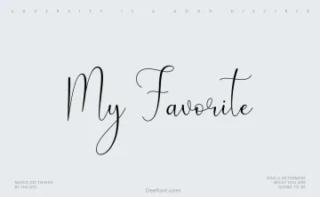 My Favorite Font