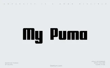 My Puma Font