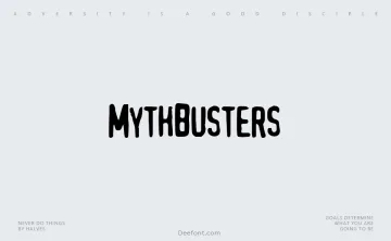 MythBusters Font