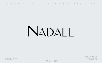 Nadall Font