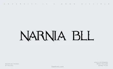 Narnia BLL Font