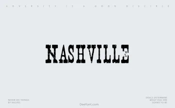 Nashville Font