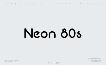 Neon 80s Font