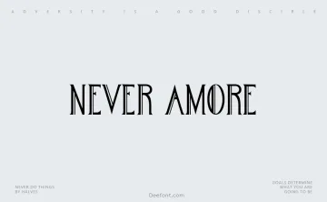 Never Amore Font