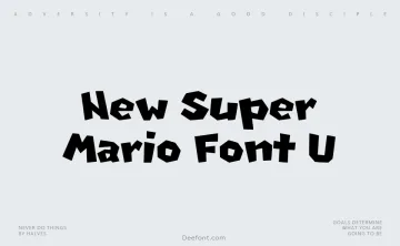 New Super Mario Font U Font
