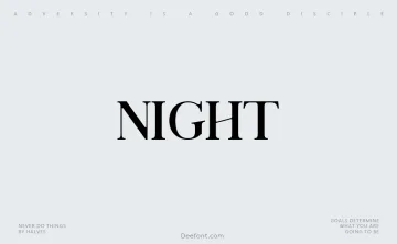 Night Font