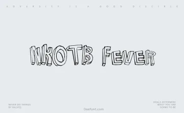 NKOTB Fever Font