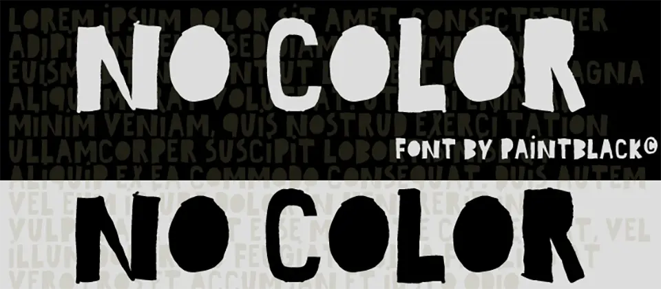No Color Font