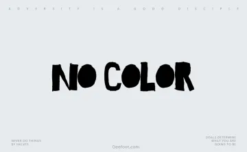 No Color Font