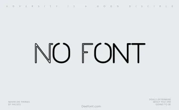 No Font